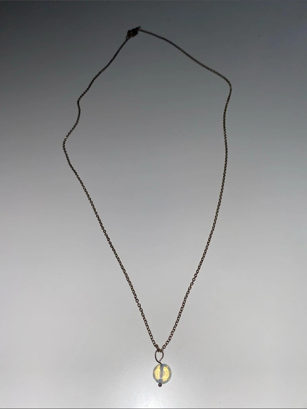 Vintage Pendant Opal Style Necklace